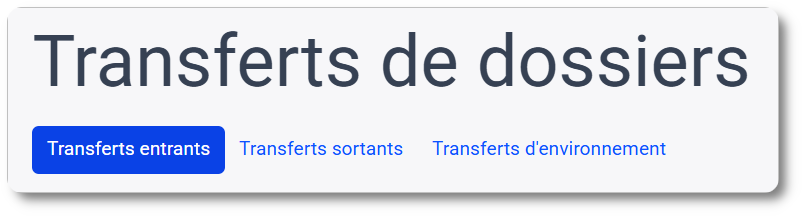 Accéder au statut des différents types de transfert possible via MyCodabox