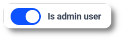 Activate the toggle to give Admin rights
