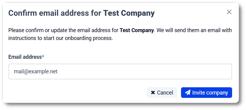 Confirm the invitation