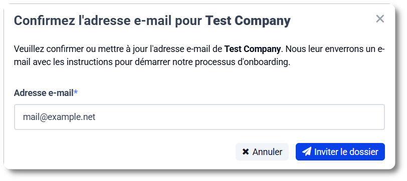 Confirmer l'invitation