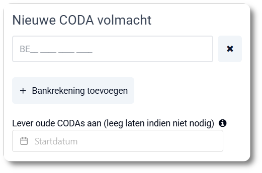 De CODA-dienst aanvragen of overzetten