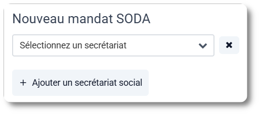 Transférer ou demander le service SODA