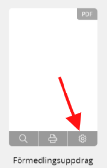 Inställningar för pdf