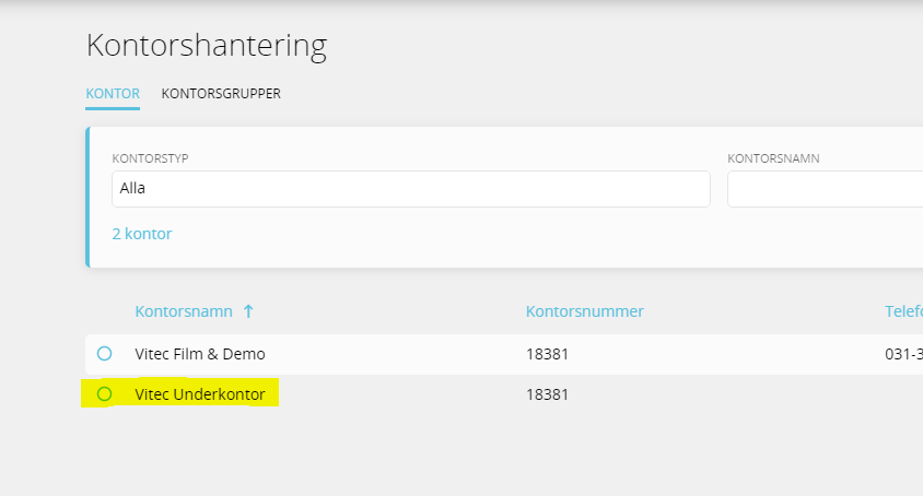 Kontorshantering