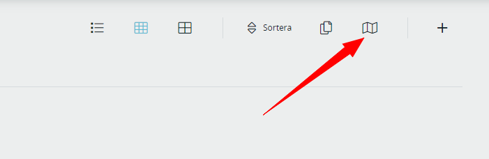 Knappen Hämta fastighetskarta