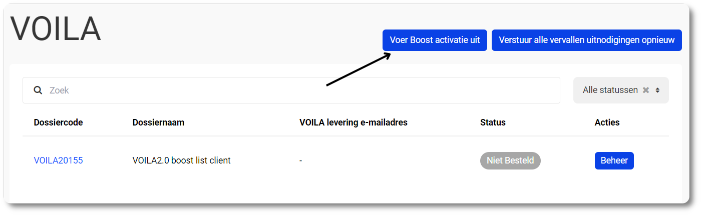 VOILA activeren via Boost in MyCodabox