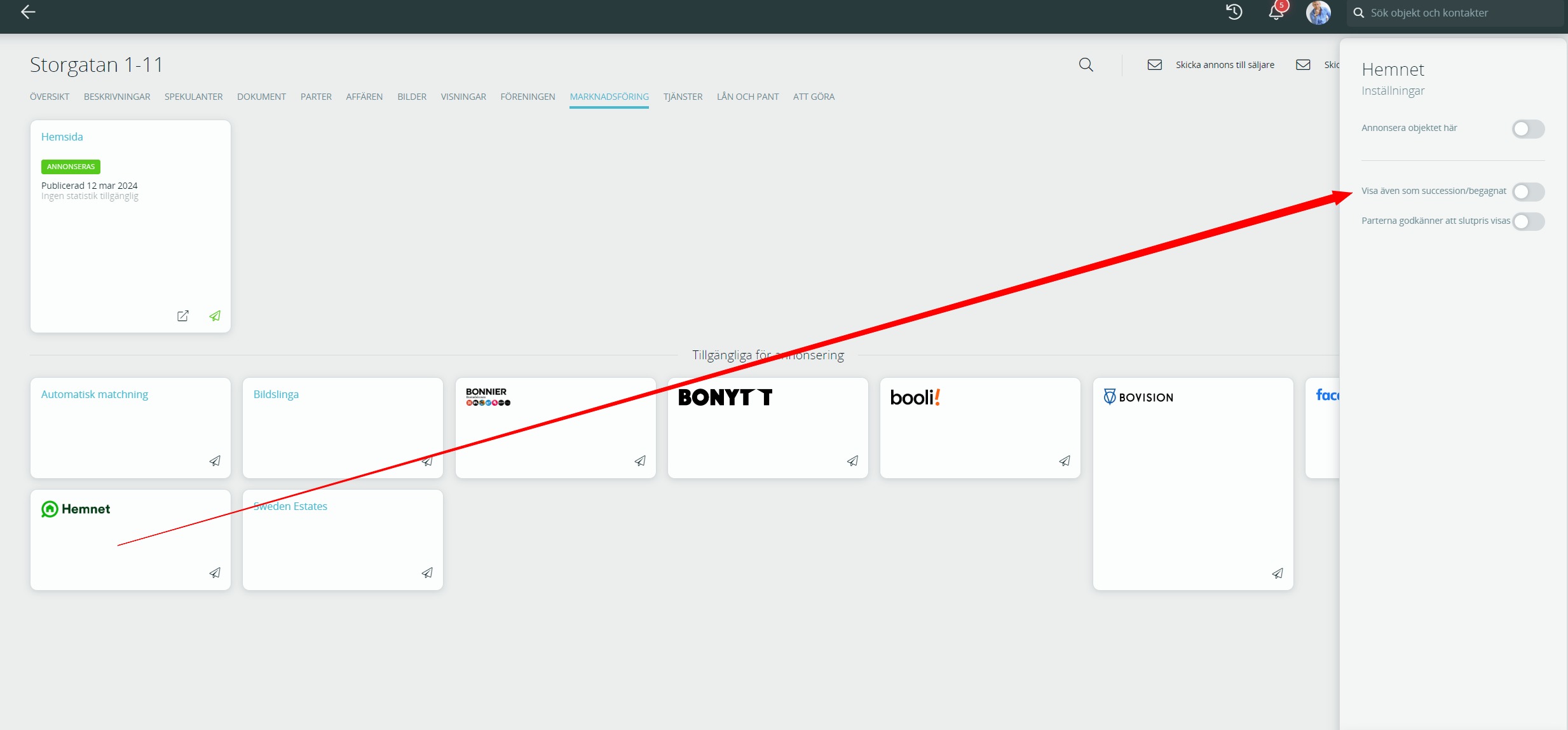 Visa som succession/begnagnat