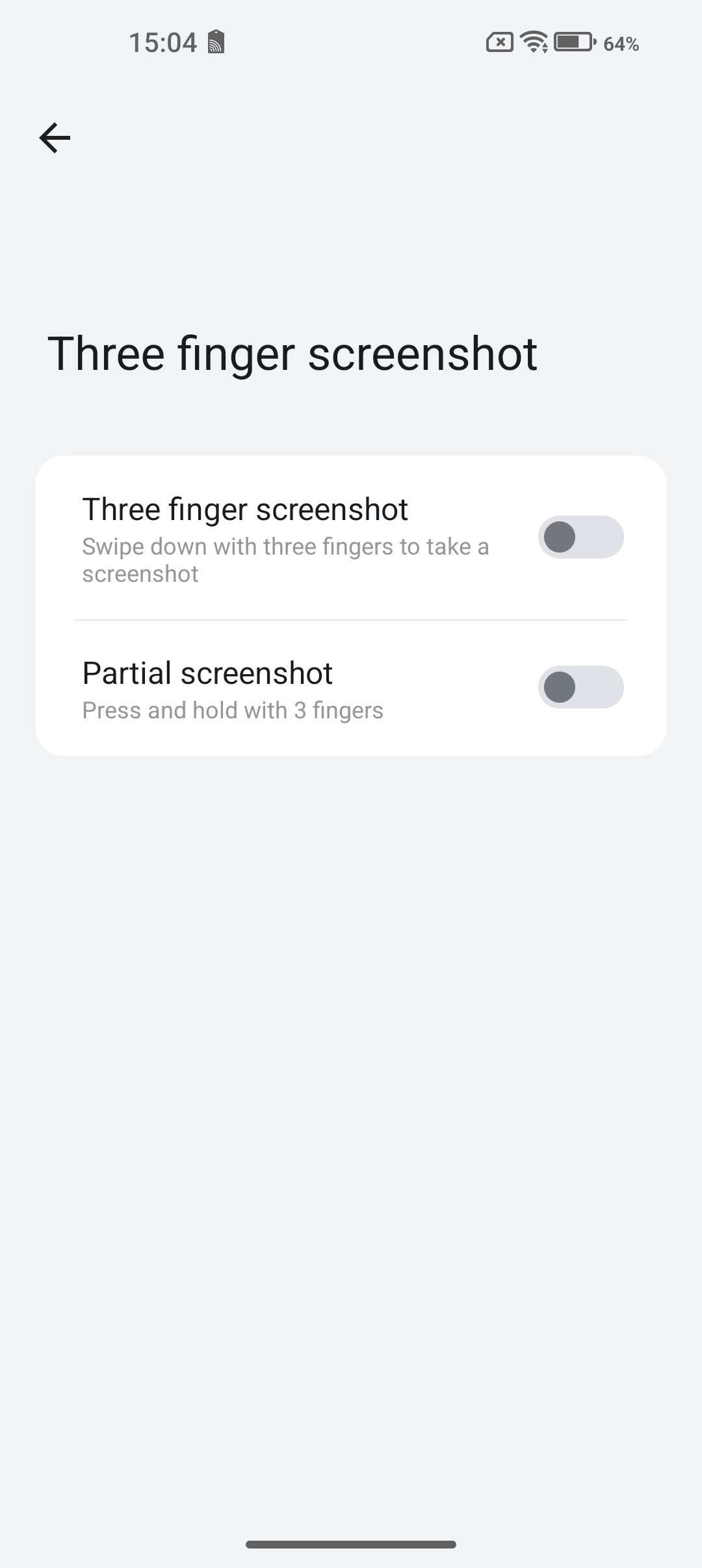 Screenshot from three finger screenshot