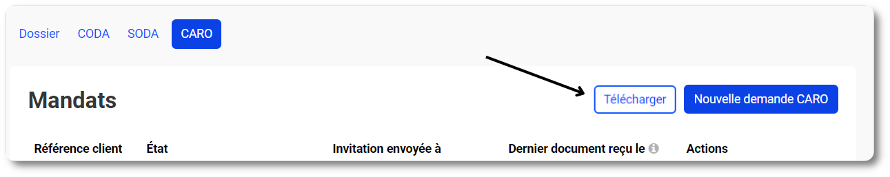 Télécharger CARO via MyCodaBox