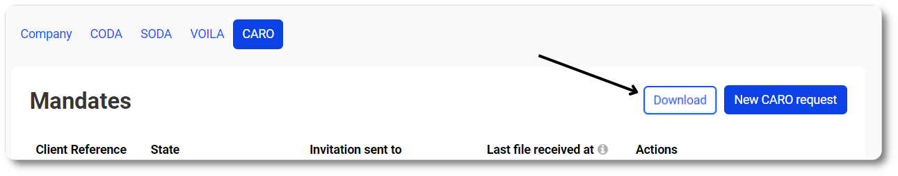 Download CARO files from MyCodabox