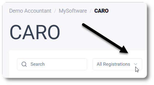 Filter CARO orders on status
