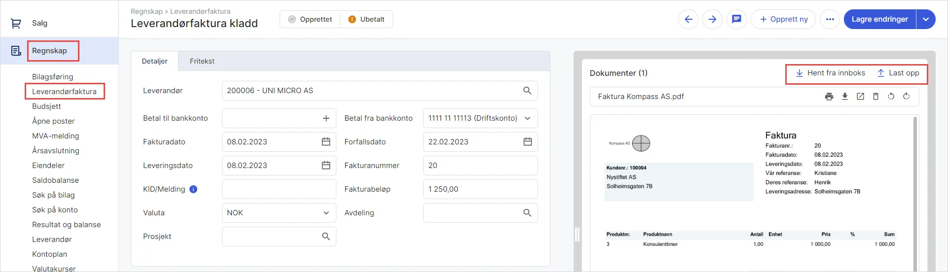 cs. Laste opp flere dokument i leverandørfaktura og bilag 1 um.png
