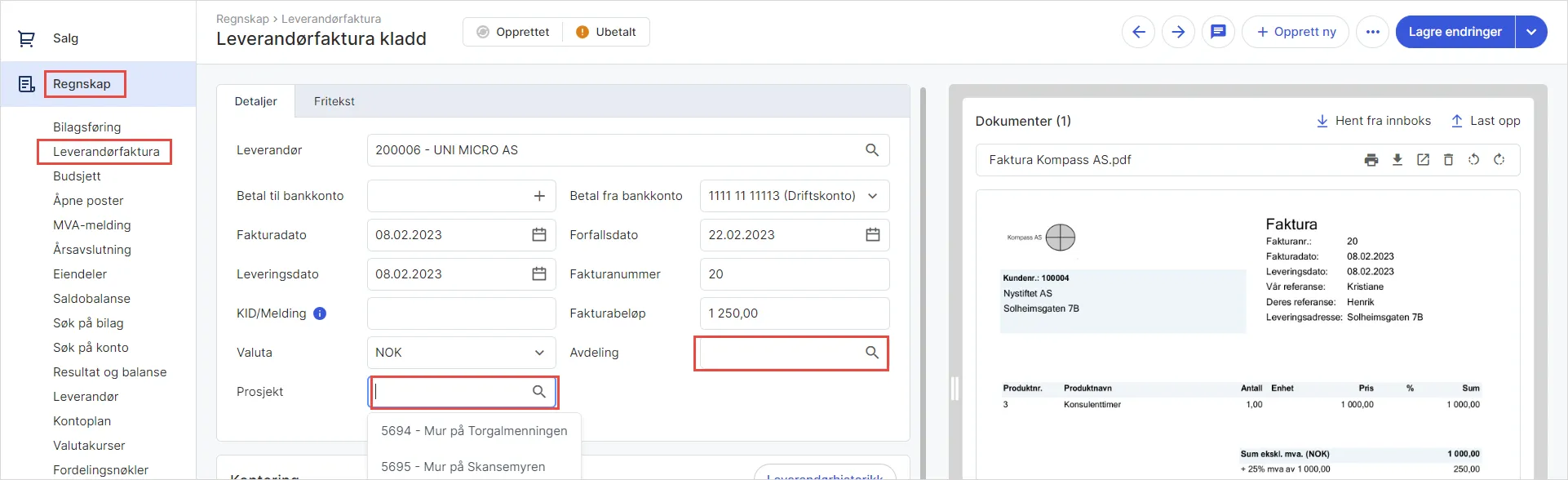 cs. Leverandørfaktura Koble mot dimensjoner 1 um.png