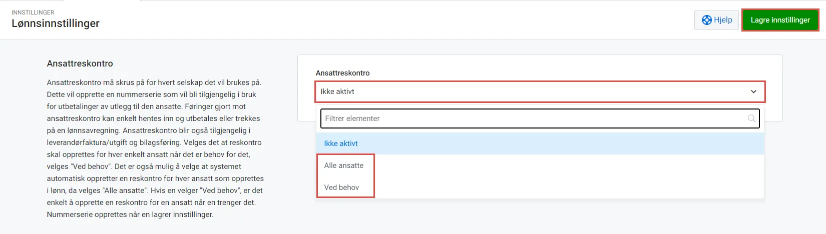 cs.Aktivere funksjonen ansattreskontro i innstillingene.UM.3.png