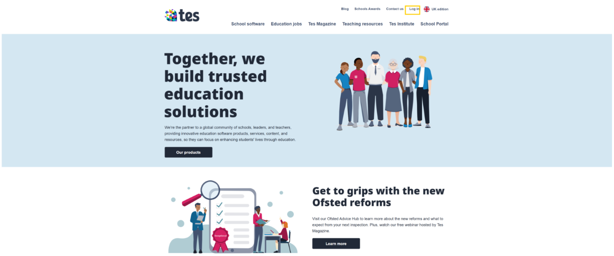 Staff Management Tes login