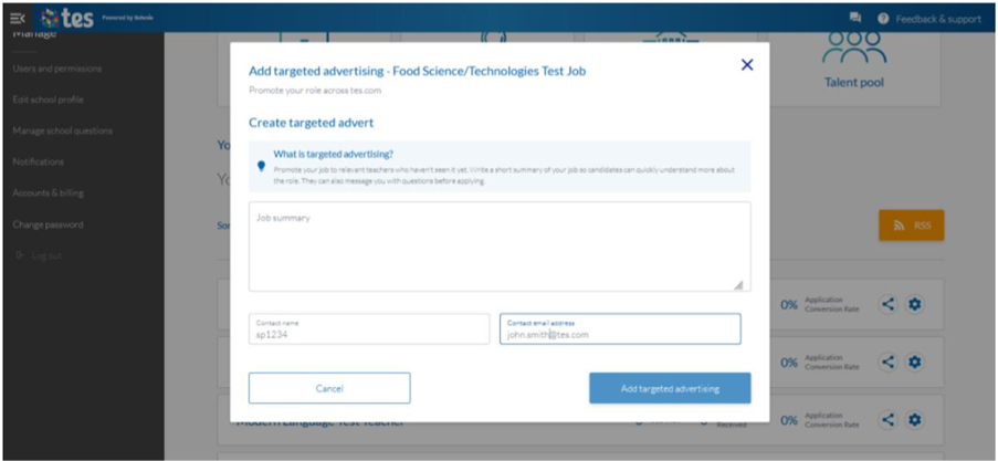 Staff Management job summary