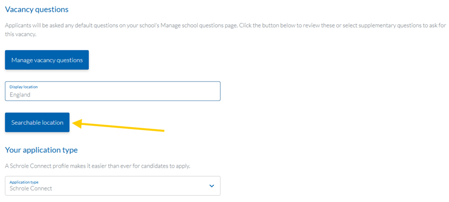 Staff Management searchable location