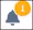 A grey bell icon in with an orange circle with 1 pictured in the middle.
