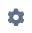 Grey cog wheel icon