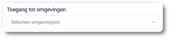 Toegang tot omgevingen verlenen of beperken