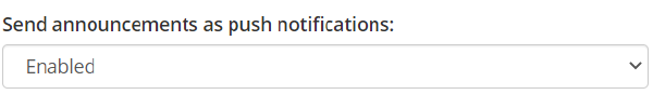 Class Charts send announcements as push notifications