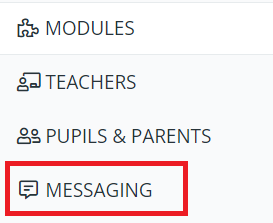 Class Charts messaging button