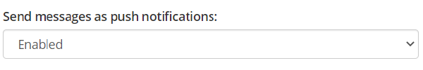 Class Charts send messages as push notifications