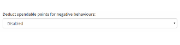 Class Charts deduct spendable point for negative behaviours