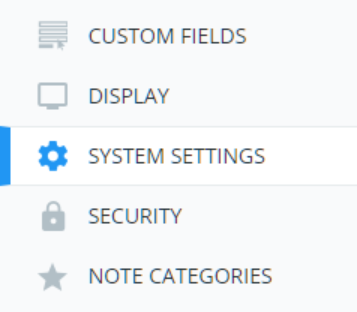 Class Charts system settings option