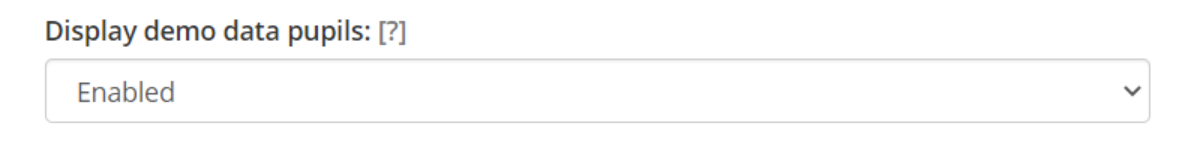 Class Charts display demo data pupils dropdown