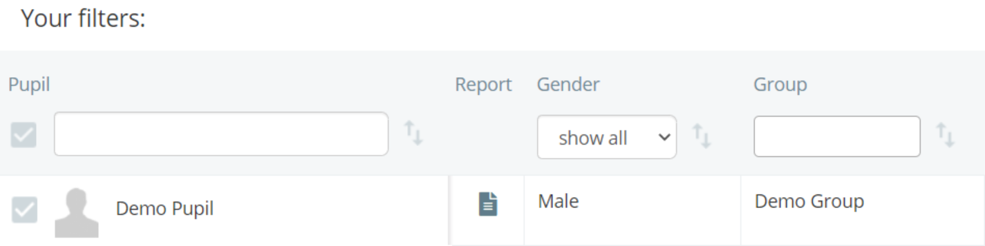 Class Charts example demo pupil