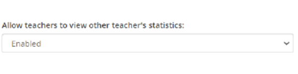 Class Charts allow teachers to view other teachers statistics