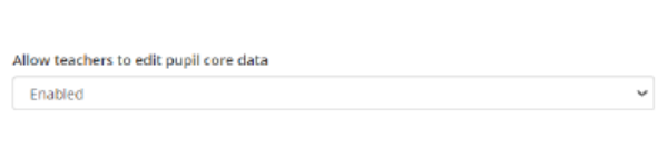 Class Charts allow teachers to edit pupil core data