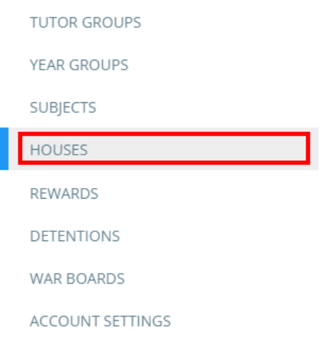Class Charts houses menu tab