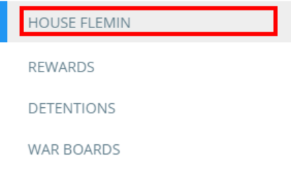 Class Charts house in menu