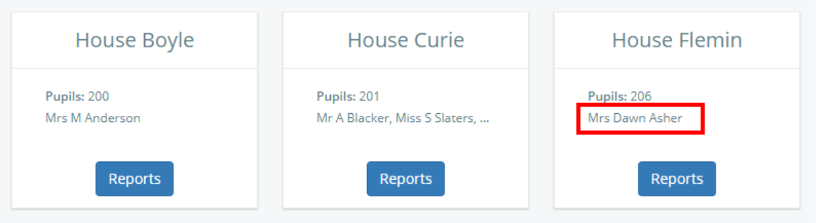 Class Charts assigned house