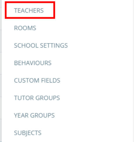 Class Charts teachers menu button