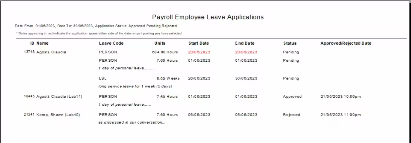 A close-up of a payroll application  Description automatically generated with low confidence
