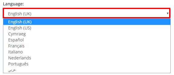 Class Charts language options