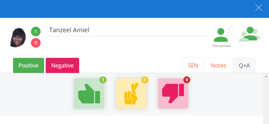 Class Charts Q and A page