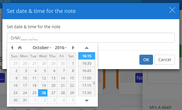 Class Charts Changing the date of generic pupil notes3