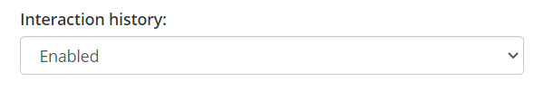Class Charts interaction history dropdown