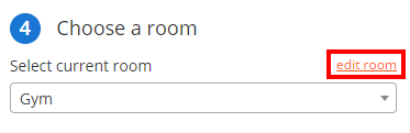 Class Charts choose a room edit room button