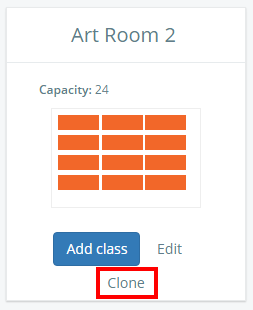 Class Charts clone room button