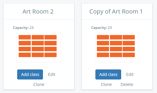 Class Charts cloned room finish