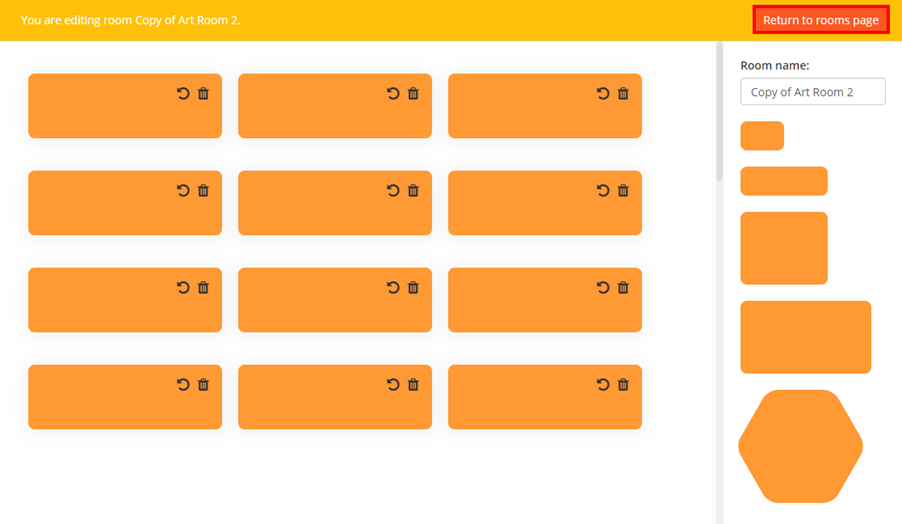 Class Charts edit cloned room
