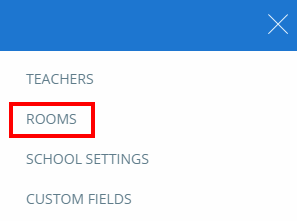 Class Charts Rooms menu button