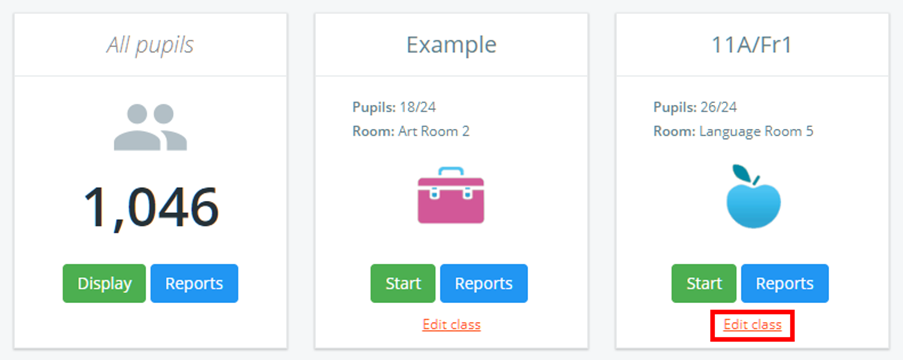 Class Charts edit class
