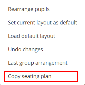 Class Charts copy seating plan button