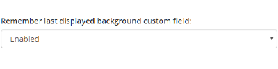 Class Charts remember last displayed background custom fields